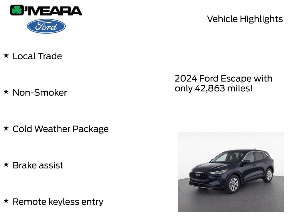 Certified 2024 Ford Escape Active AWD/4WD image 7