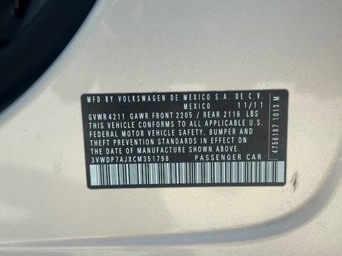Used 2012 Volkswagen Jetta SE FWD image 36