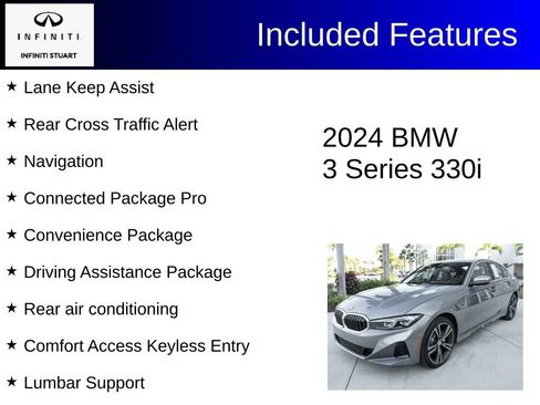 Used 2024 BMW 330i Sedan w/ Convenience Package RWD image 3