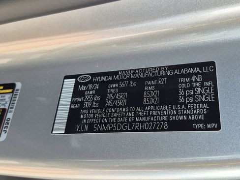 Certified 2024 Hyundai Santa Fe Calligraphy AWD/4WD image 37