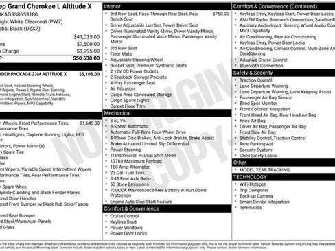 New 2025 Jeep Grand Cherokee L Altitude image 35