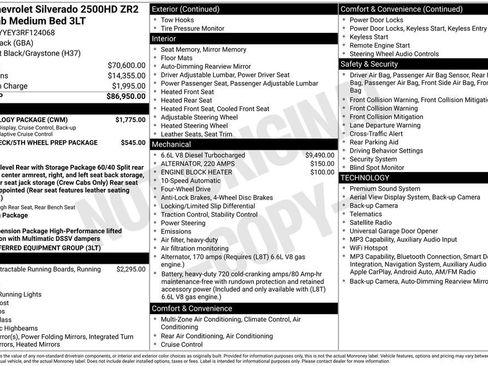 Used 2024 Chevrolet Silverado 2500 ZR2 w/ Technology Package AWD/4WD image 12