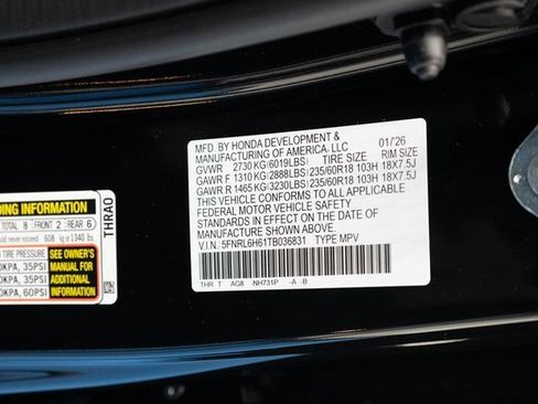 New 2026 Honda Odyssey EX-L image 29