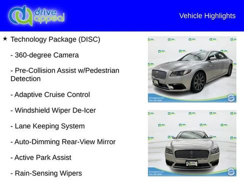 Used 2017 Lincoln Continental Reserve w/ Technology Package FWD image 12