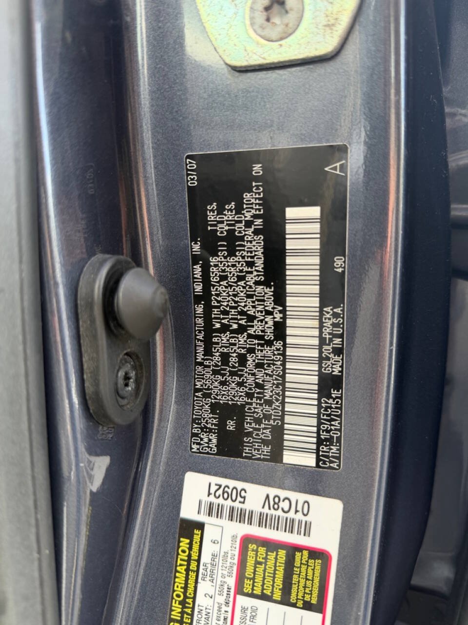 Used 2007 Toyota Sienna CE FWD image 19