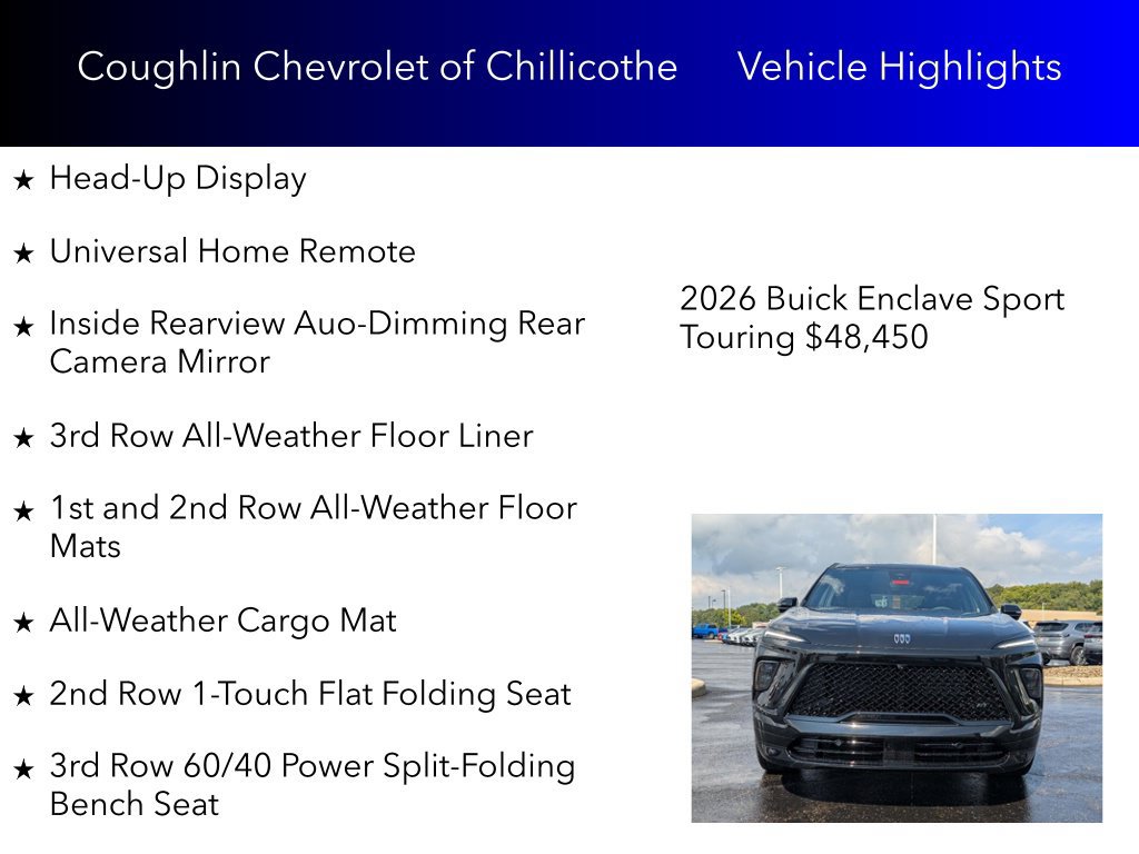 New 2026 Buick Enclave Sport Touring w/ Power Package FWD image 15