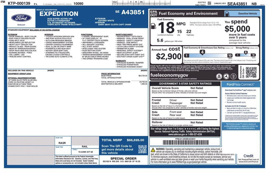 Used 2025 Ford Expedition Active AWD/4WD image 16