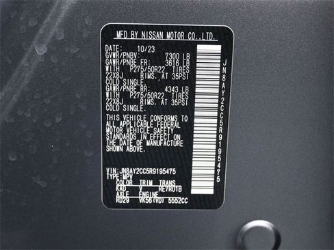 Used 2024 Nissan Armada Platinum w/ Cargo Package image 48