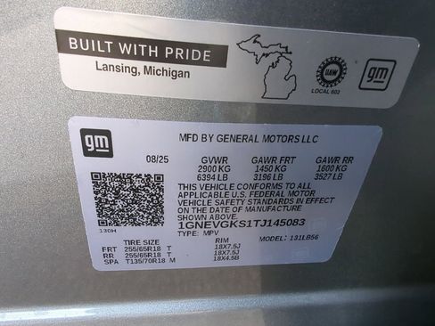 Certified 2026 Chevrolet Traverse LT w/ LPO, Floor Liner Package image 44