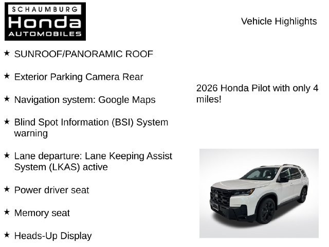 New 2026 Honda Pilot Black Edition image 7
