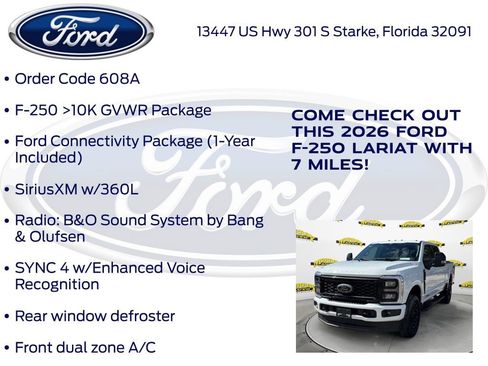 New 2026 Ford F250 Lariat w/ Black Appearance Package image 25