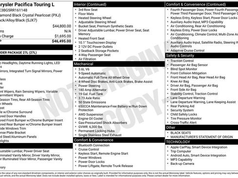 Used 2024 Chrysler Pacifica Touring-L AWD/4WD image 2