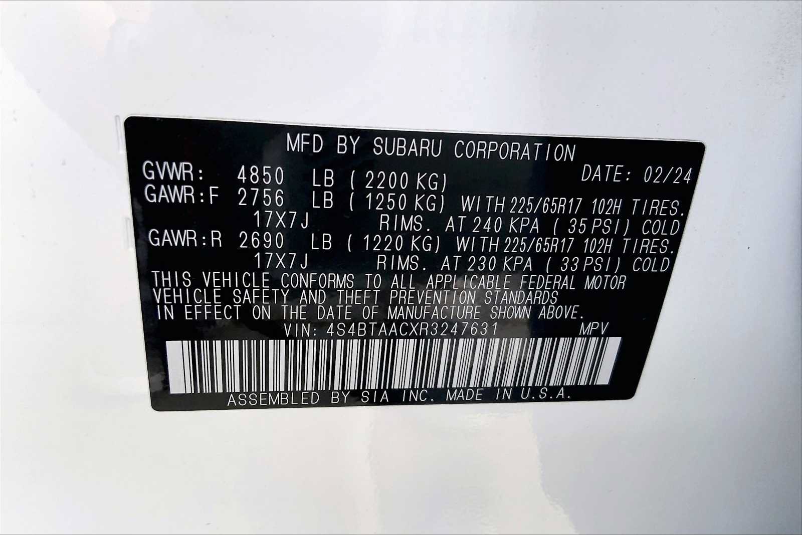 Certified 2024 Subaru Outback AWD/4WD image 31