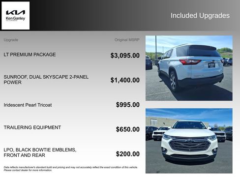 Used 2021 Chevrolet Traverse LT w/ LT Premium Package AWD/4WD image 5