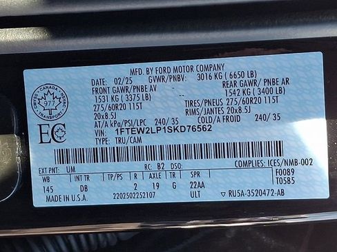 Used 2025 Ford F150 STX w/ Equipment Group 200A Standard AWD/4WD image 29