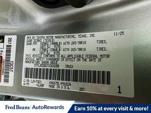 New 2026 Toyota Tundra SR5 image 11