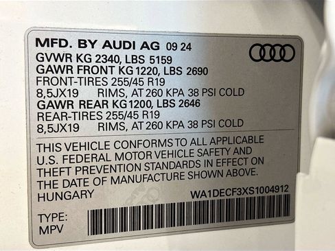 Certified 2025 Audi Q3 2.0T Premium w/ Black Optic Sport Package image 23