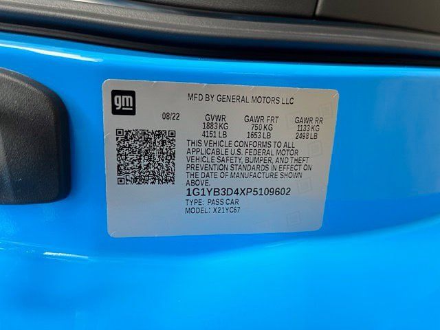 Used 2023 Chevrolet Corvette Stingray Preferred Conv w/ Z51 Performance Package RWD image 18