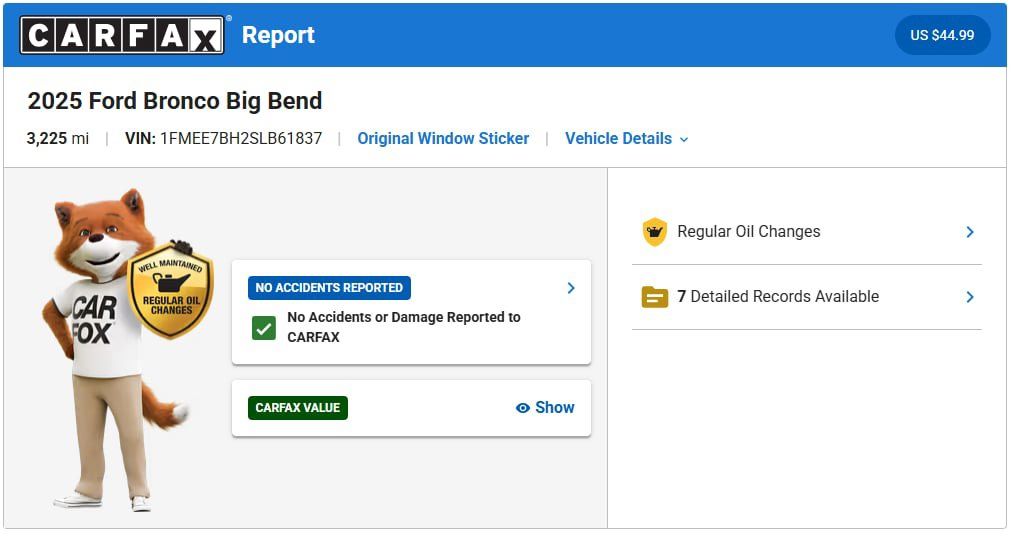 Used 2025 Ford Bronco Big Bend w/ Black Diamond Package AWD/4WD image 3