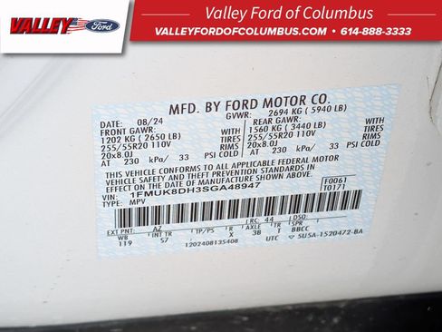 New 2025 Ford Explorer Active w/ Active Comfort Package AWD/4WD image 57