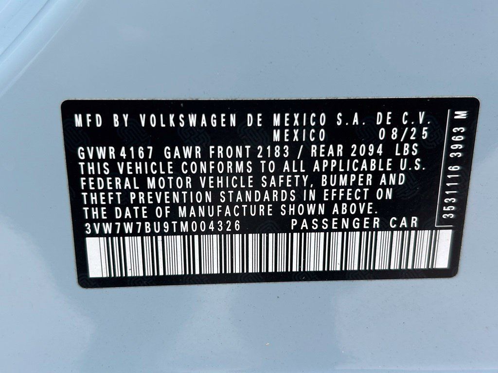 Certified 2026 Volkswagen Jetta SE w/ Black Wheel Package FWD image 48