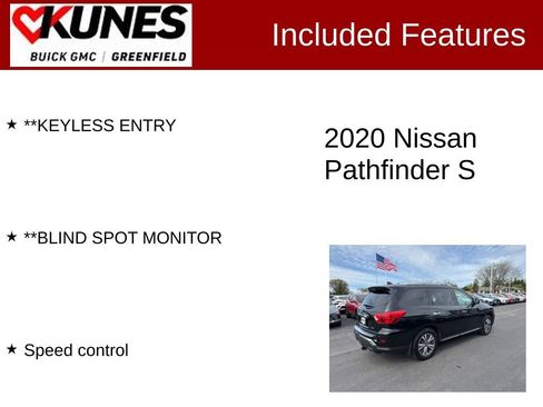 Used 2020 Nissan Pathfinder S AWD/4WD image 3