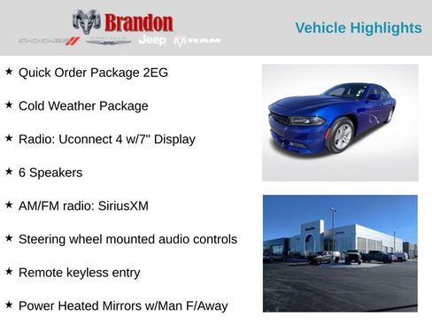 Used 2020 Dodge Charger SXT w/ Cold Weather Package image 2