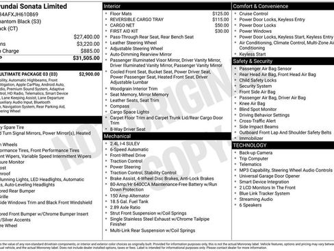 Used 2018 Hyundai Sonata Limited w/ Limited Ultimate Package 03 FWD image 2