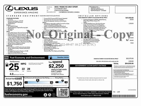 Used 2022 Lexus NX 350 F Sport image 2