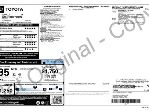 Used 2023 Toyota Corolla LE image 8