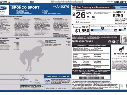 Used 2021 Ford Bronco Sport Big Bend AWD/4WD image 15