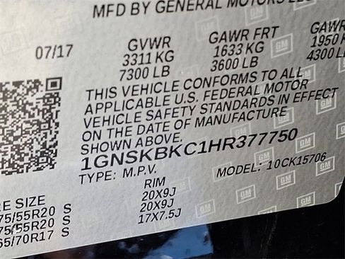 Used 2017 Chevrolet Tahoe LT w/ LT Signature Package image 29