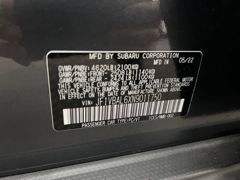 Used 2022 Subaru WRX Limited w/ Popular Package #2 AWD/4WD image 31
