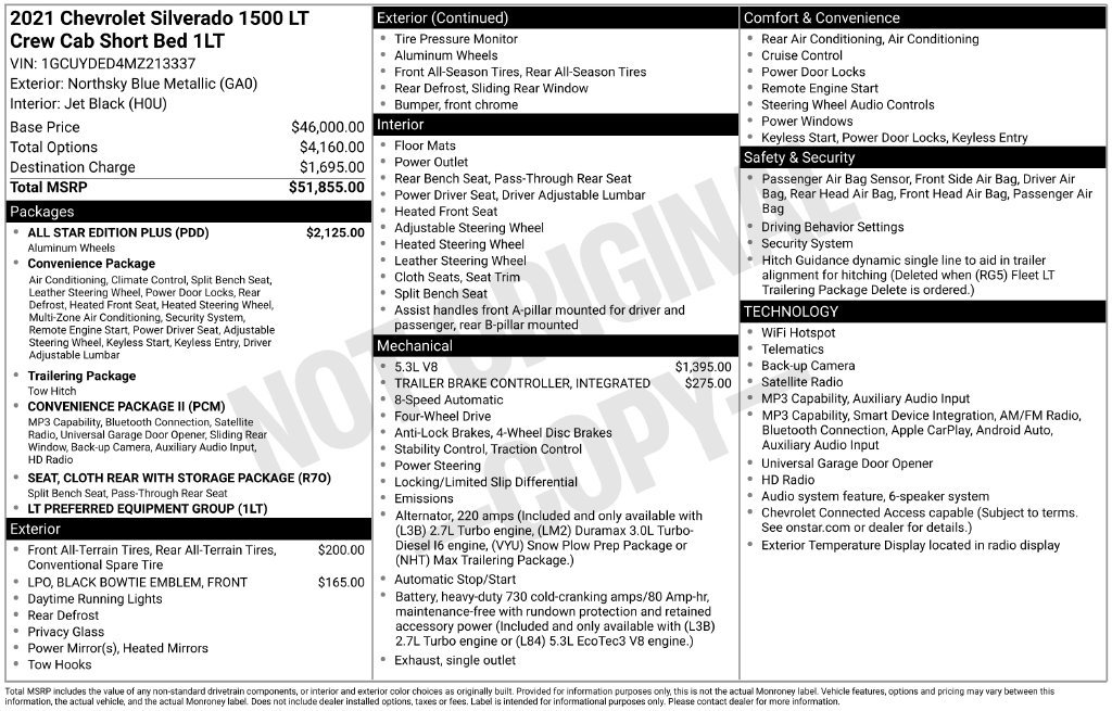 Used 2021 Chevrolet Silverado 1500 LT w/ All Star Edition Plus AWD/4WD image 5