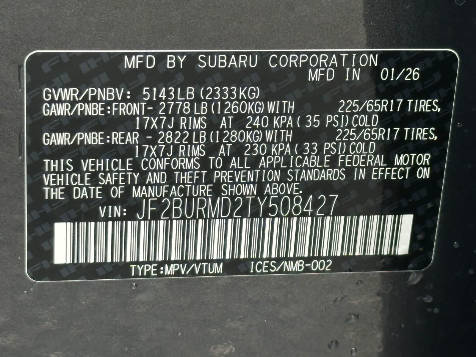New 2026 Subaru Outback Wilderness AWD/4WD image 29