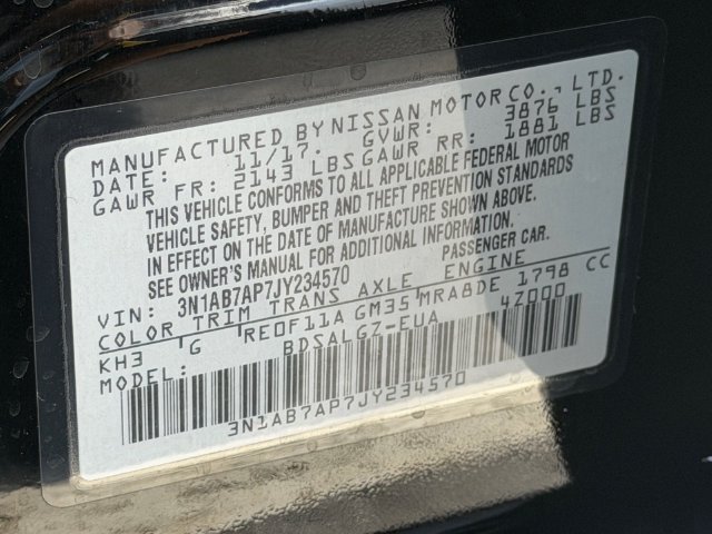 Used 2018 Nissan Sentra SL FWD image 32