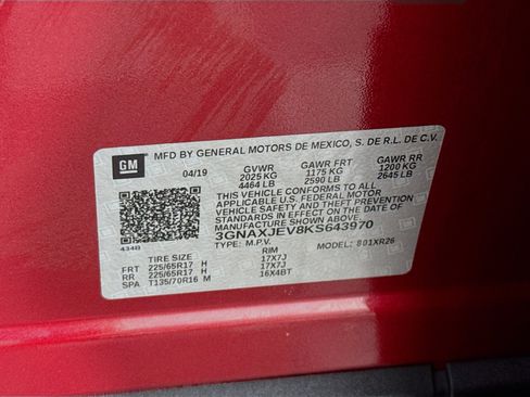 Used 2019 Chevrolet Equinox LT w/ Driver Convenience Package FWD image 38