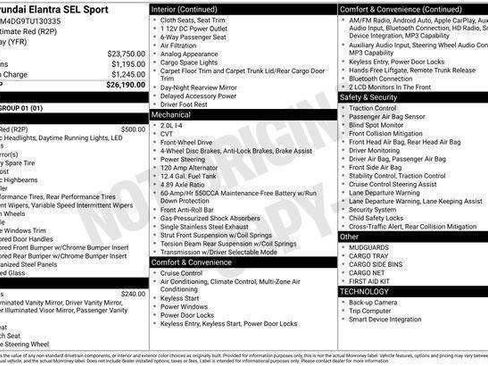 New 2026 Hyundai Elantra Sport image 30