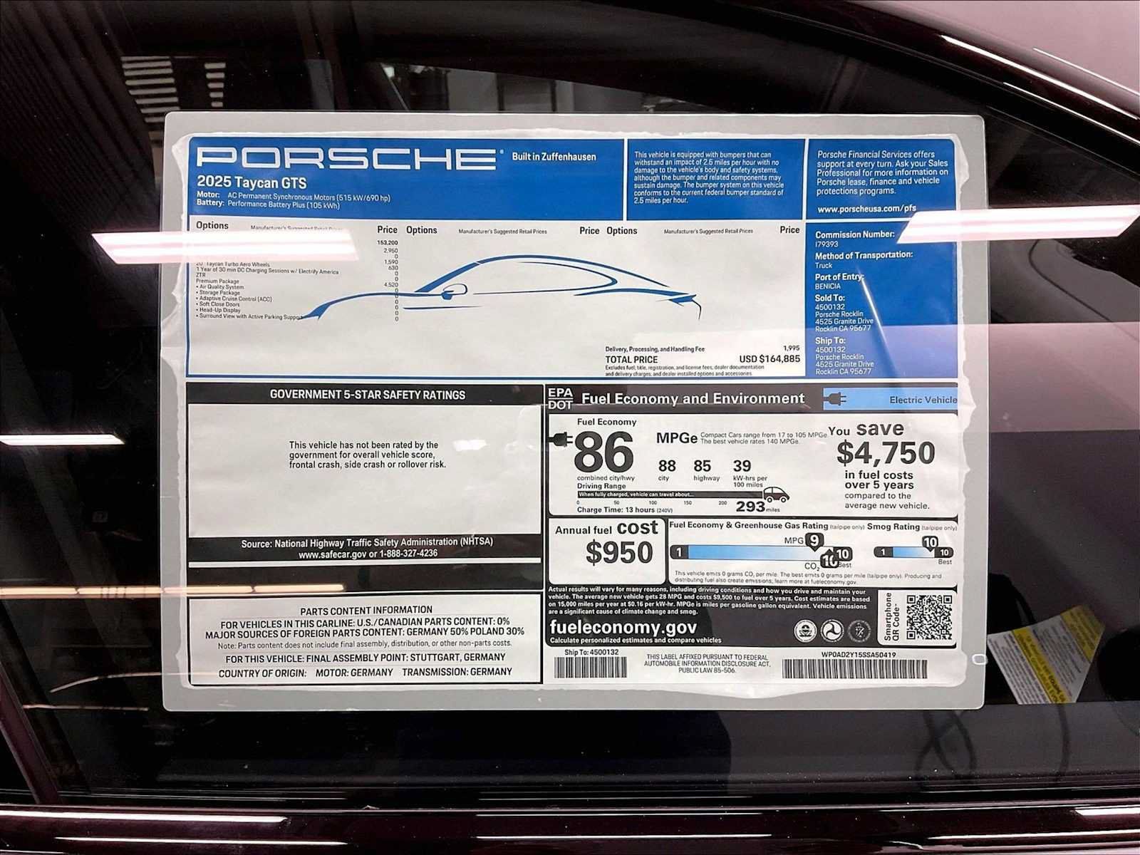 Used 2025 Porsche Taycan GTS AWD/4WD image 33