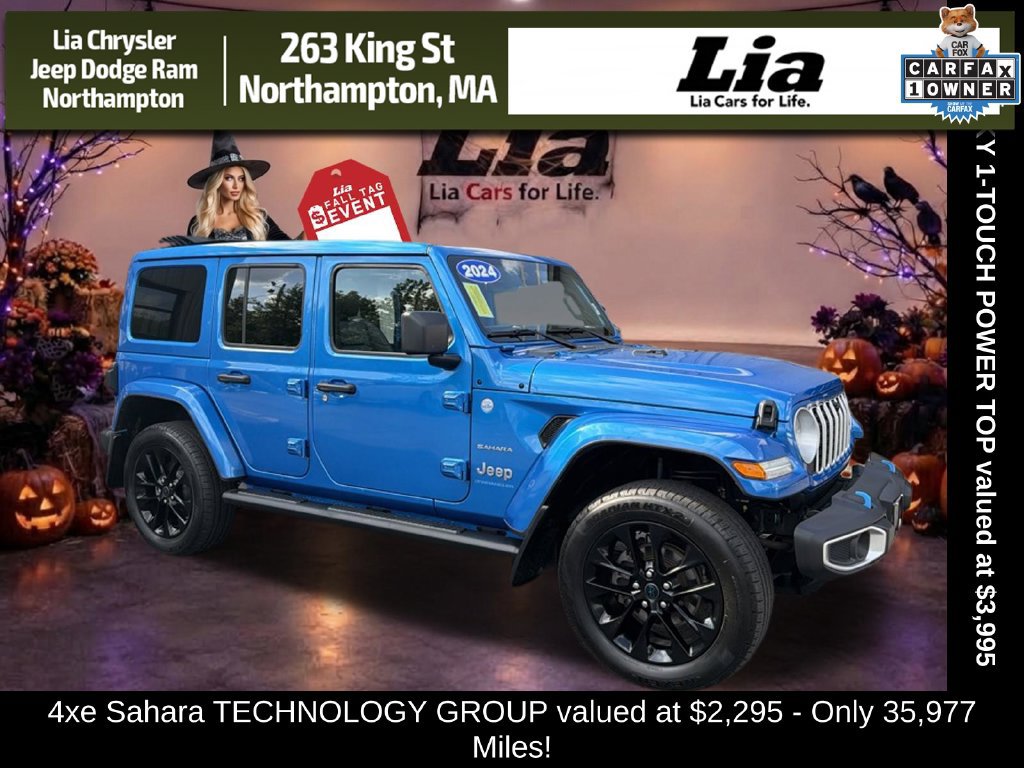 Certified 2024 Jeep Wrangler Unlimited Sahara w/ Technology Group AWD/4WD image 1