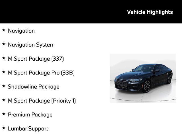 Used 2024 BMW 430i Gran Coupe w/ M Sport Package (Priority 1) RWD image 5