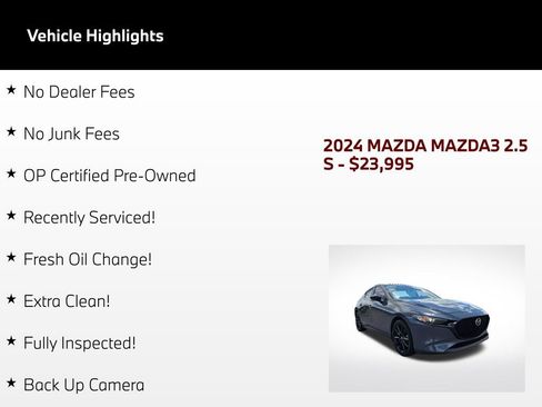 Used 2024 MAZDA MAZDA3 s AWD/4WD image 3