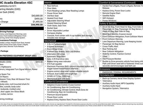 Used 2025 GMC Acadia Elevation image 7