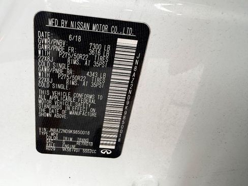Used 2019 INFINITI QX80 Luxe w/ 22" Wheel Package RWD image 32