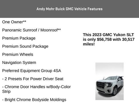 Used 2023 GMC Yukon SLT w/ SLT Premium Package AWD/4WD image 8