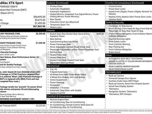 New 2025 Cadillac XT6 Sport w/ Technology Package image 9