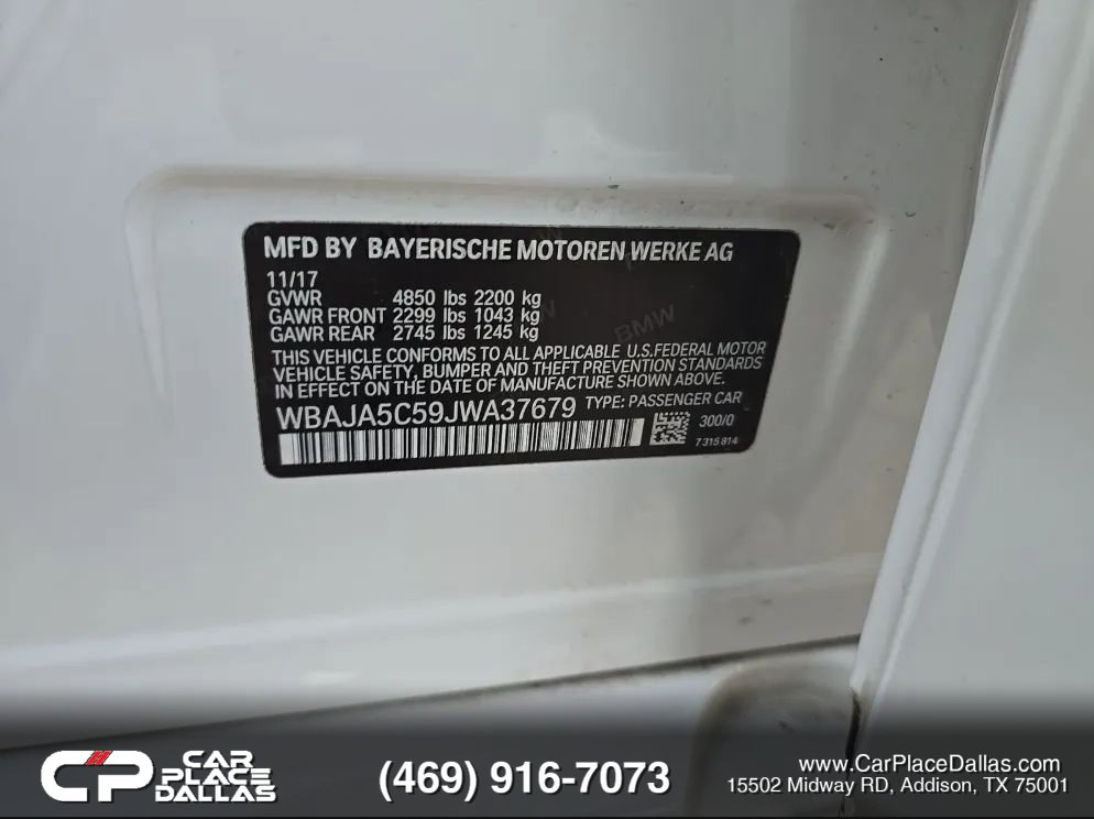 Used 2018 BMW 530i RWD image 13