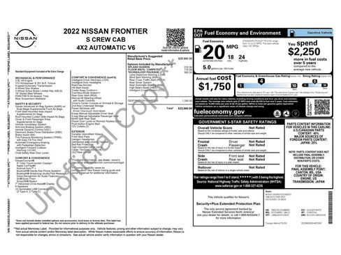 Used 2022 Nissan Frontier S w/ Technology Package image 34