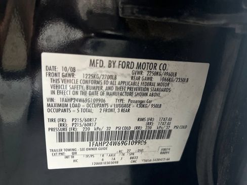 Used 2009 Ford Taurus SEL FWD image 73