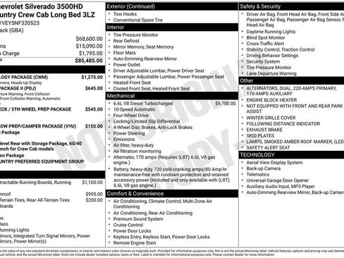 Used 2022 Chevrolet Silverado 3500 High Country w/ Technology Package image 34